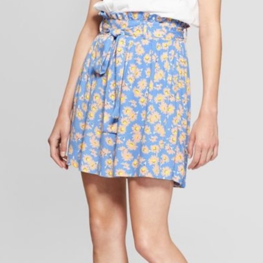 Paperbag mini skirt